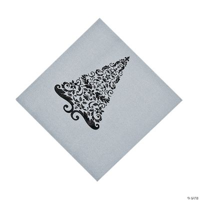 Silver Glitz Luncheon Napkins