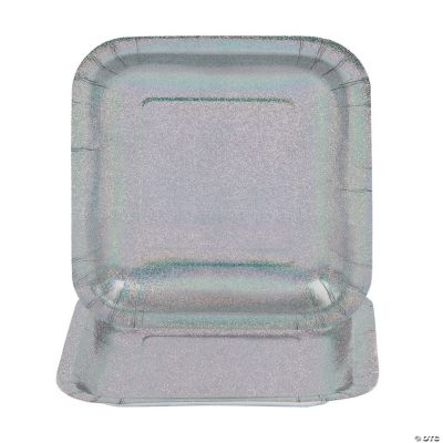 Silver Glitz Banquet Plates