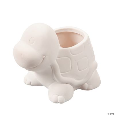 DIY Ceramic Turtle Planters