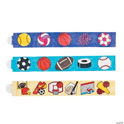 Color Your Own Paper Sports Bands