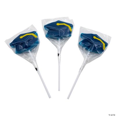 Blue Mortarboard Graduation Suckers