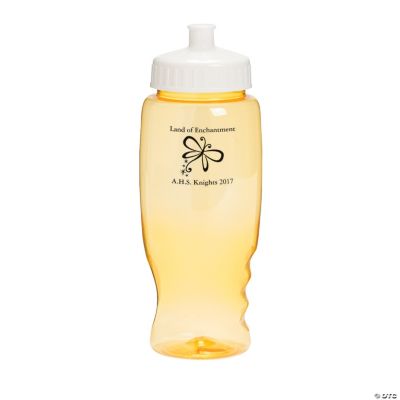 Personalized Yellow Enchantment Water Bottles