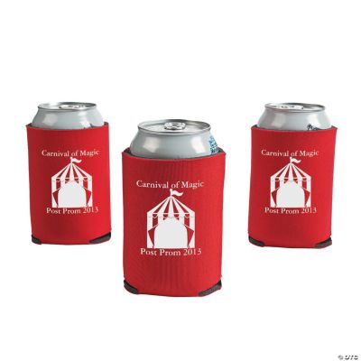 Personalized Red Carnival Can Covers