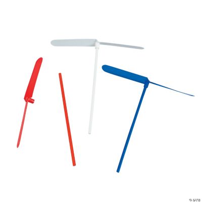 Red, White & Blue Flying Dragonflies