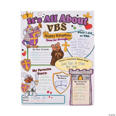 Color Your Own All About “Mighty Kingdom” VBS Posters