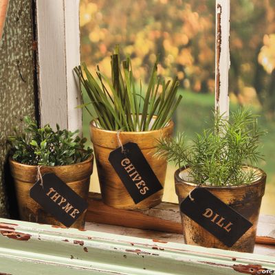 Antique Gold Gardening Pots