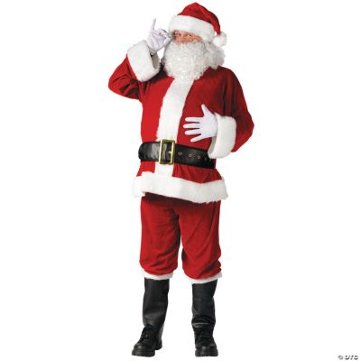Santa Suit Complete Velour Plus Size Adult Men’s Costume