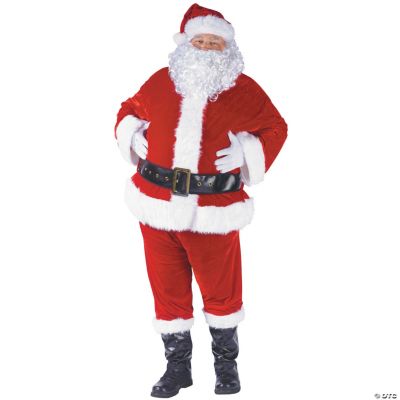Santa Suit Complete Velour Adult Men’s Costume