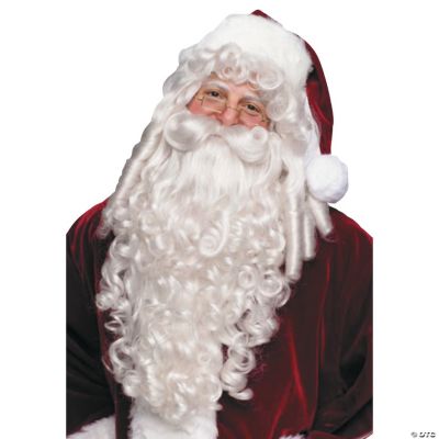 Super Deluxe Santa Wig And Beard
