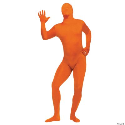 Skin Suit Orange Standard Adult Costume