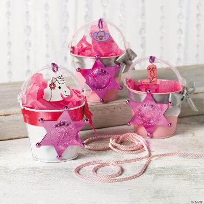 Pink Cowgirl Favor Tins