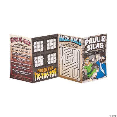 “Paul & Silas” Fold-Up Activity Sheets
