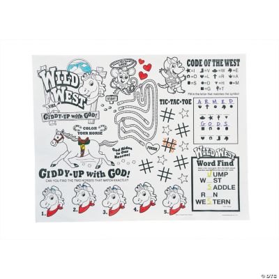 “Wild West” Activity Mats