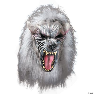 Silver Wolf With Hair Mask