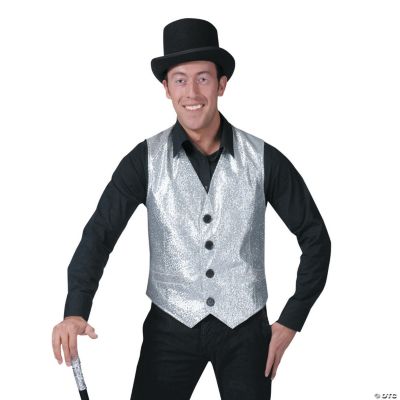 Silver Vest Standard Adult Men’s Costume