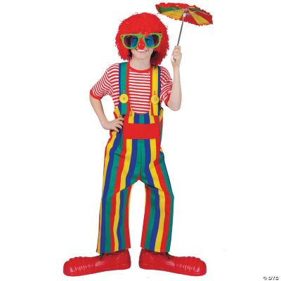 Striped Clown Overalls Child Kid’s Costume