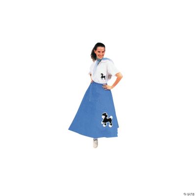Blue Poodle Skirt Adult Women’s Costume
