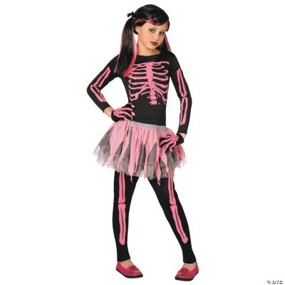 Skeleton Punk Pink Girl’s Costume