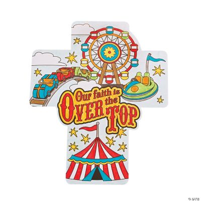 Color Your Own “Over The Top” Cross Cutouts