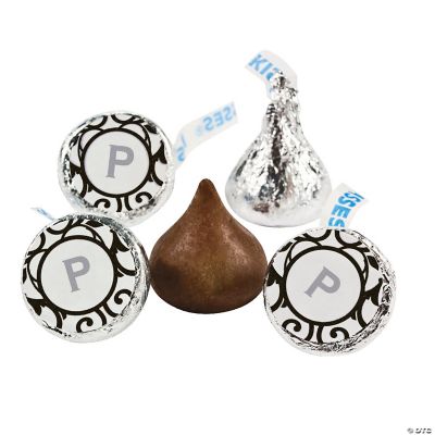 Personalized Grey & White Hershey’s® Kiss® Labels