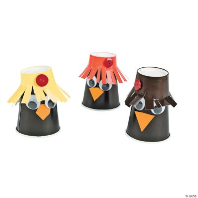 Paper Cup Scarecrows