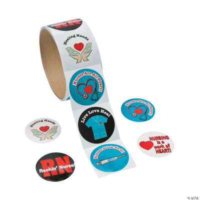 Sassy Nurse Roll Stickers