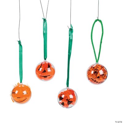 Clear Ornament Jack o Lanterns