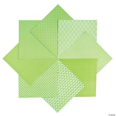 Monochromatic Green Paper Pack