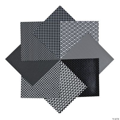 Black Monochromatic Paper Pack