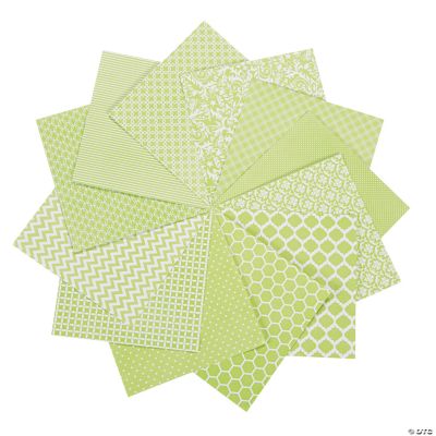 Green Monochromatic Paper Pack