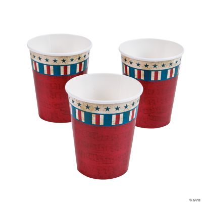 Vintage Patriotic Cups