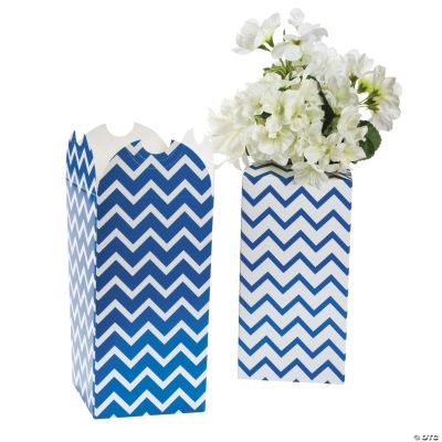 Blue Chevron Bouquet Boxes