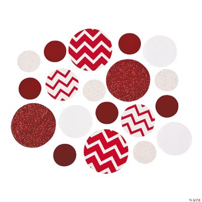 Red Chevron Jumbo Confetti