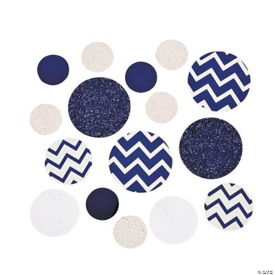 Blue Chevron Jumbo Confetti