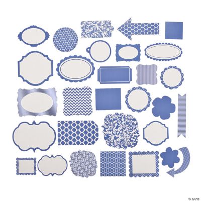 Purple Monochromatic Die Cut Shapes