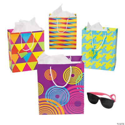 Neon Pattern Medium Gift Bags