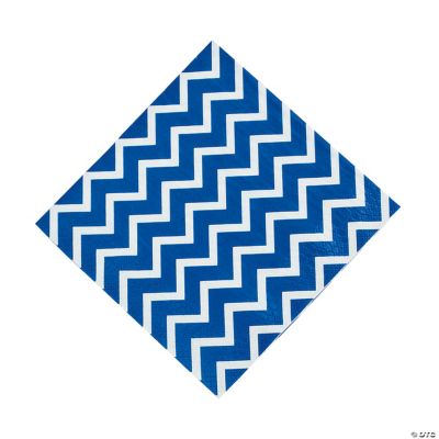 Chevron Blue Luncheon Napkins