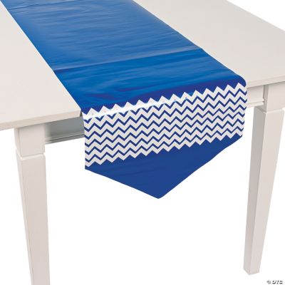 Blue Chevron Table Runner