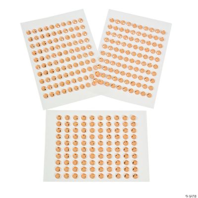 Orange Adhesive Jewels