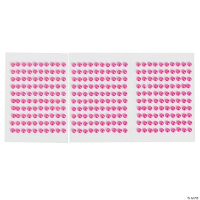 Monochromatic Hot Pink Self-Adhesive Pearls
