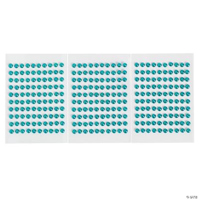 Monochromatic Turquoise Self-Adhesive Pearls