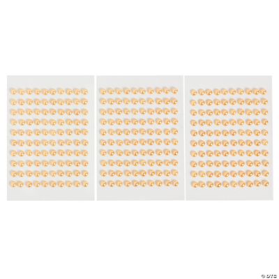 Monochromatic Yellow Self-Adhesive Pearls
