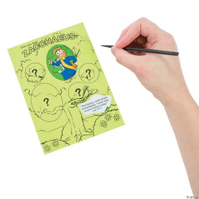 Scratch ’N Reveal  “Zacchaeus” Activities