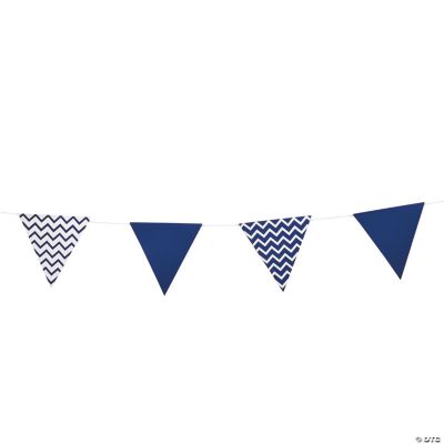 Blue Chevron Pennant Banner
