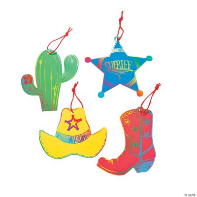 Magic Color Scratch “Wild West” Ornaments