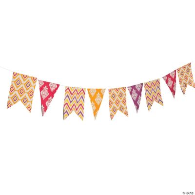 Ikat Pennant Banner