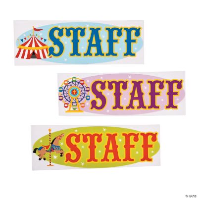 “Over The Top” “Staff” Iron-On Transfers