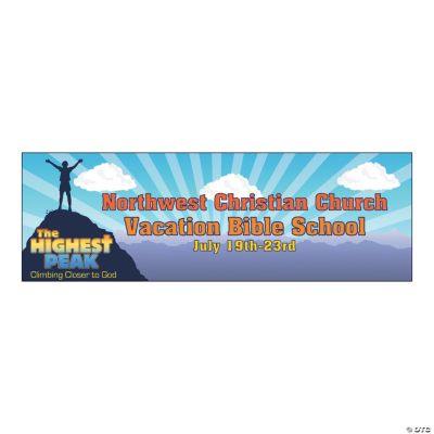 Personalized “The Highest Peak” Small Banner