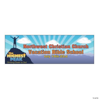 Personalized “The Highest Peak” Medium Banner