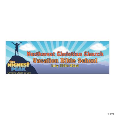 Personalized “The Highest Peak” Large Banner